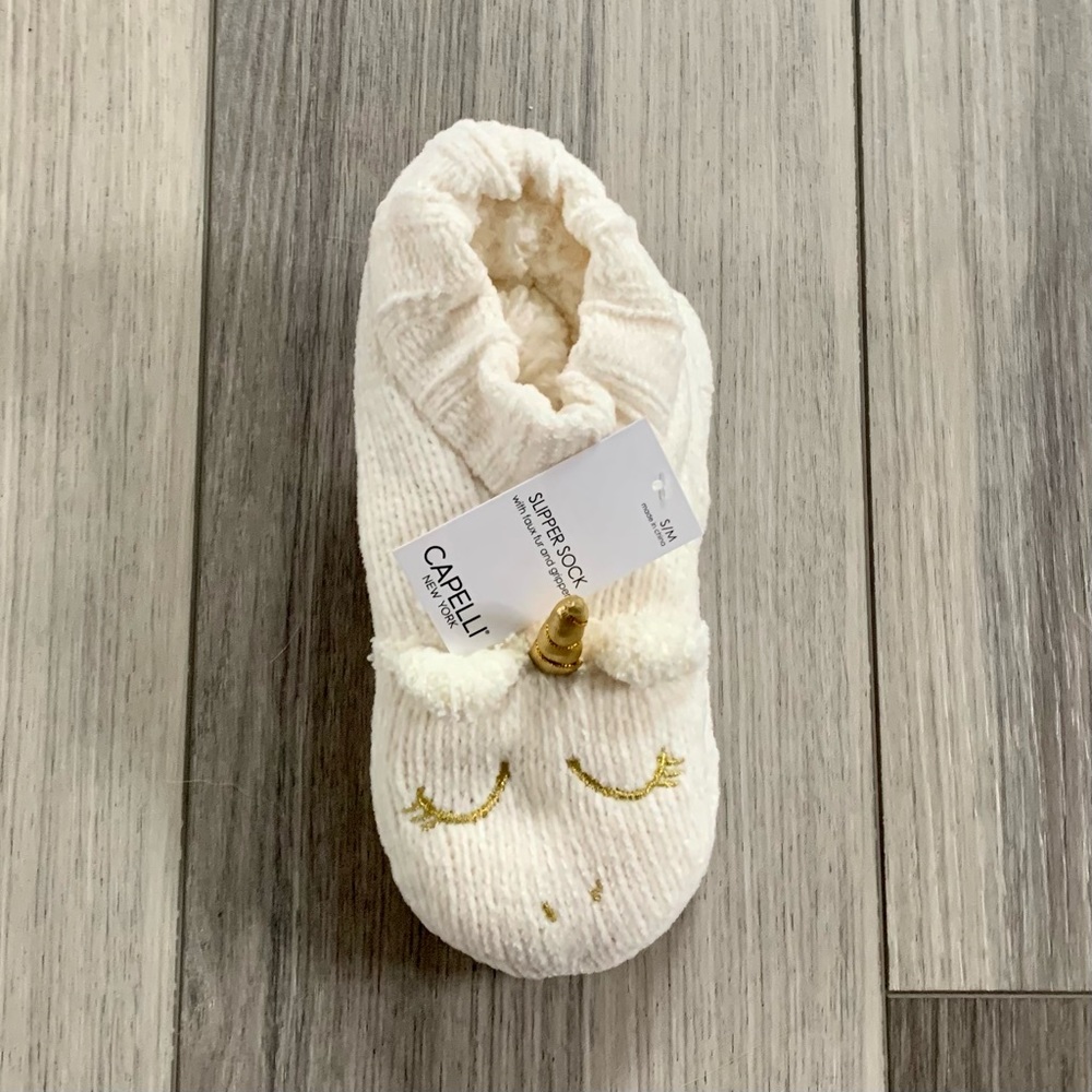 Capelli New York Unicorn Slipper Socks
